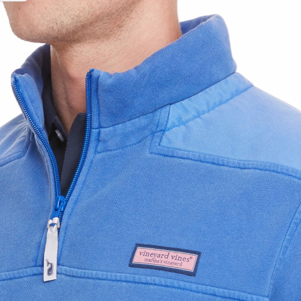Vineyard Vines Shep & Ian Men’s Shep Shirt Quarter-Zip Pullover – Blue – M - Picture 4 of 9